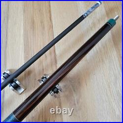 11.8mm ULTRA LOW DEFLECTION! Carbon Fiber Shaft McDermott M53E Cocobolo Pool Cue