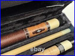 1980's McDermott Pool Cues, Pair Of Two With Case