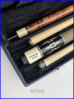 1980's McDermott Pool Cues, Pair Of Two With Case