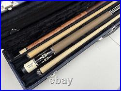 1980's McDermott Pool Cues, Pair Of Two With Case