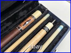 1980's McDermott Pool Cues, Pair Of Two With Case