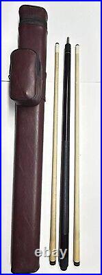 1990-1998 Mcdermott EF Series E-F2 Pool Cue 58 1/4 20oz with2 Shafts/Case