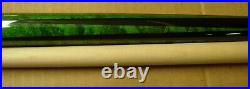 21 oz McDermott STAR S73B BILLIARD CUE GREEN (the color of MONEY) COLORED RINGS