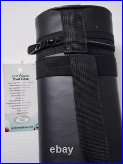 2x2 McDermott Billiard Pool Cue Stick Holder 2B/2S Clover Logo oval Hard Case
