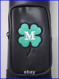2x2 McDermott Billiard Pool Cue Stick Holder 2B/2S Clover Logo oval Hard Case