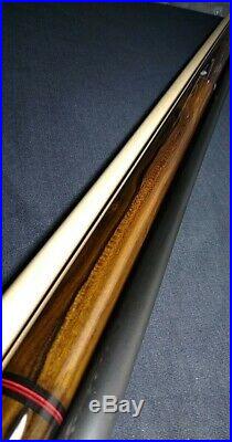 Absolutely gorgeous Jacoby custom 1/1 pool cue 18.50oz 2 ld shafts