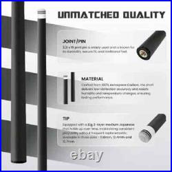 Big Cat Carbon Pool Cue Shafts 30 with 11.8 and 12.4 Tips Big Cat Carbon Pool Cue Shafts 30 with 11.8 and 12.4 Tips