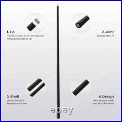 Big Cat Carbon Pool Cue Shafts 30 with 11.8 and 12.4 Tips Big Cat Carbon Pool Cue Shafts 30 with 11.8 and 12.4 Tips