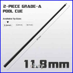 Big Cat Carbon Pool Cue Shafts 30 with 11.8 and 12.4 Tips Big Cat Carbon Pool Cue Shafts 30 with 11.8 and 12.4 Tips