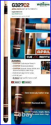 Brand New McDermott APRIL 2024 G327C2 COTM Pool Cue 19.00oz 12.50mm $585