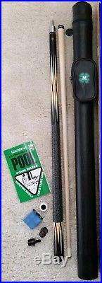Brand New McDermott Pool Cue with Accessories Billiards Stick Free Hard Case, KIT2