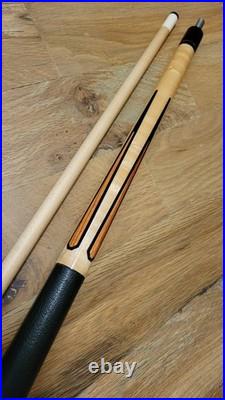 Brazilian Tulipwood Leather Wrap McDermott EF-4 Billiard Cue Pool Stick Vintage Brazilian Tulipwood Leather Wrap McDermott EF-4 Billiard Cue Pool Stick Vintage