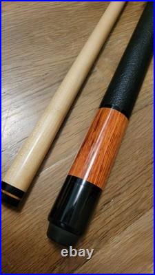 Brazilian Tulipwood Leather Wrap McDermott EF-4 Billiard Cue Pool Stick Vintage Brazilian Tulipwood Leather Wrap McDermott EF-4 Billiard Cue Pool Stick Vintage