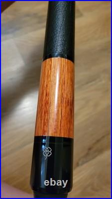 Brazilian Tulipwood Leather Wrap McDermott EF-4 Billiard Cue Pool Stick Vintage Brazilian Tulipwood Leather Wrap McDermott EF-4 Billiard Cue Pool Stick Vintage