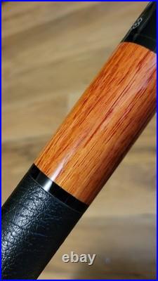 Brazilian Tulipwood Leather Wrap McDermott EF-4 Billiard Cue Pool Stick Vintage Brazilian Tulipwood Leather Wrap McDermott EF-4 Billiard Cue Pool Stick Vintage