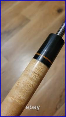 Brazilian Tulipwood Leather Wrap McDermott EF-4 Billiard Cue Pool Stick Vintage Brazilian Tulipwood Leather Wrap McDermott EF-4 Billiard Cue Pool Stick Vintage
