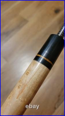 Brazilian Tulipwood Leather Wrap McDermott EF-4 Billiard Cue Pool Stick Vintage Brazilian Tulipwood Leather Wrap McDermott EF-4 Billiard Cue Pool Stick Vintage