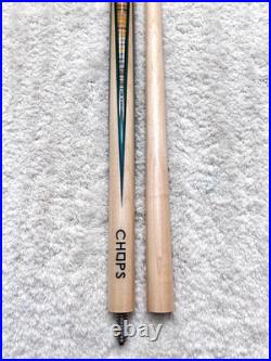 CRAZY CROOKED INLAYS! McDermott CHOPS SP2 Pool Cue Recycled Skateboard Wood