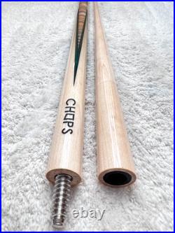 CRAZY CROOKED INLAYS! McDermott CHOPS SP2 Pool Cue Recycled Skateboard Wood