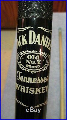 Collector McDermott Retired Jack Daniels JD04 Pool Cue 19 oz withcase and extras