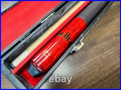 GENUINE! McDermott Jim Beam Pool Stick, Cue, and Case (MINT SHAPE) Red GENUINE! McDermott Jim Beam Pool Stick, Cue, and Case (MINT SHAPE) Red