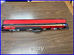 GENUINE! McDermott Jim Beam Pool Stick, Cue, and Case (MINT SHAPE) Red GENUINE! McDermott Jim Beam Pool Stick, Cue, and Case (MINT SHAPE) Red