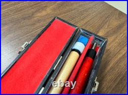 GENUINE! McDermott Jim Beam Pool Stick, Cue, and Case (MINT SHAPE) Red GENUINE! McDermott Jim Beam Pool Stick, Cue, and Case (MINT SHAPE) Red