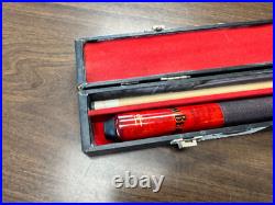 GENUINE! McDermott Jim Beam Pool Stick, Cue, and Case (MINT SHAPE) Red GENUINE! McDermott Jim Beam Pool Stick, Cue, and Case (MINT SHAPE) Red