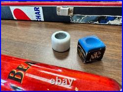 GENUINE! McDermott Jim Beam Pool Stick, Cue, and Case (MINT SHAPE) Red GENUINE! McDermott Jim Beam Pool Stick, Cue, and Case (MINT SHAPE) Red