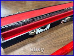 GENUINE! McDermott Jim Beam Pool Stick, Cue, and Case (MINT SHAPE) Red GENUINE! McDermott Jim Beam Pool Stick, Cue, and Case (MINT SHAPE) Red