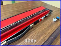GENUINE! McDermott Jim Beam Pool Stick, Cue, and Case (MINT SHAPE) Red GENUINE! McDermott Jim Beam Pool Stick, Cue, and Case (MINT SHAPE) Red