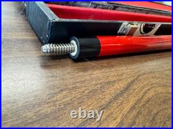 GENUINE! McDermott Jim Beam Pool Stick, Cue, and Case (MINT SHAPE) Red GENUINE! McDermott Jim Beam Pool Stick, Cue, and Case (MINT SHAPE) Red