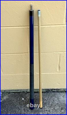 Genuine McDermott Blue Pool Cue String Wrapped Handle 58 Case Included