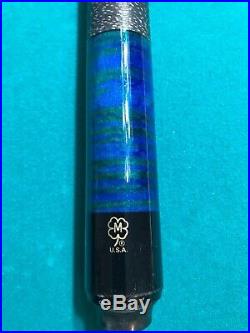 Genuine Mcdermott pool cue NEW test hit only! Beautiful Blue & Green