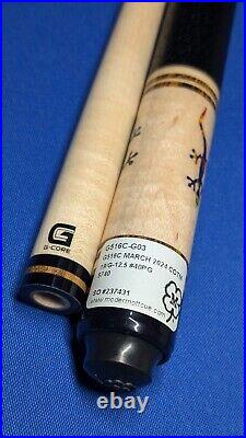 Gorgeous McDermott Pool Cue March COTM G516C 40PG Leather Wrap 19oz 12.50mm