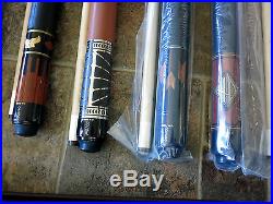 Harley-Davidson McDermott set of 8 Limited-Ed. Pool Cues, all numbered 040/100