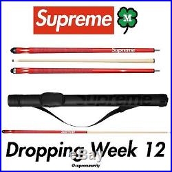 IN HAND SS19 Supreme McDermott Pool Cue Bogo Red Week 12 SHIPS TODAY box logo