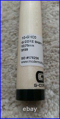 IN STOCK, McDermott G-Core Pool Cue Shaft, 3/8x10, 12.75mm, Navigator Black Tip