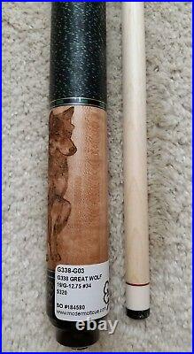 IN STOCK, McDermott G338 Great Wolf Pool Cue with G-Core Shaft, FREE HARD CASE