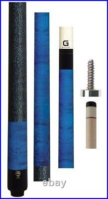 IN STOCK, McDermott GS02 Pool Cue with 12.25mm G-Core Shaft, FREE HARD CASE (Blue)