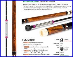 IN STOCK, McDermott H650C Pool Cue with12.5 G-Core Shaft, H-Series, FREE HARD CASE