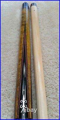 IN STOCK, Meucci B&M-4 A Pool Cue with Black Dot Shaft, FREE HARD CASE