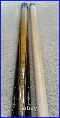 IN STOCK, Meucci B&M-4 A Pool Cue with Black Dot Shaft, FREE HARD CASE