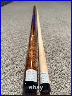 JACOBY CUSTOM POOL CUE BE MAPLE & BUFFALO TURQ 18.8OZ With 10 PRO SHAFT & CASE