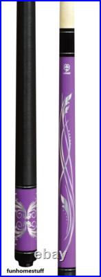 LUCKY L59 MCDERMOTT PURPLE Two-Piece Billiard Pool Cue Stick with Irish Linen Wrap