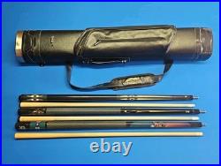 Lot 3 Pool Cues 2 McDermott & Camel Cigarette With Predator Black Leather Case