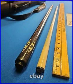 Lot 3 Pool Cues 2 McDermott & Camel Cigarette With Predator Black Leather Case