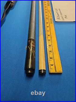 Lot 3 Pool Cues 2 McDermott & Camel Cigarette With Predator Black Leather Case