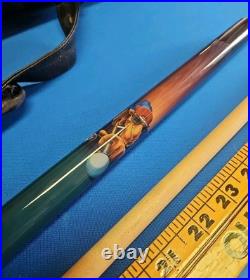 Lot 3 Pool Cues 2 McDermott & Camel Cigarette With Predator Black Leather Case