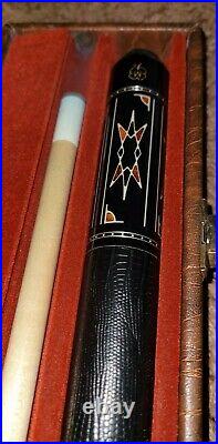 M15B Mcdermott Pool Cue with hubler and hardlockable leather cue case